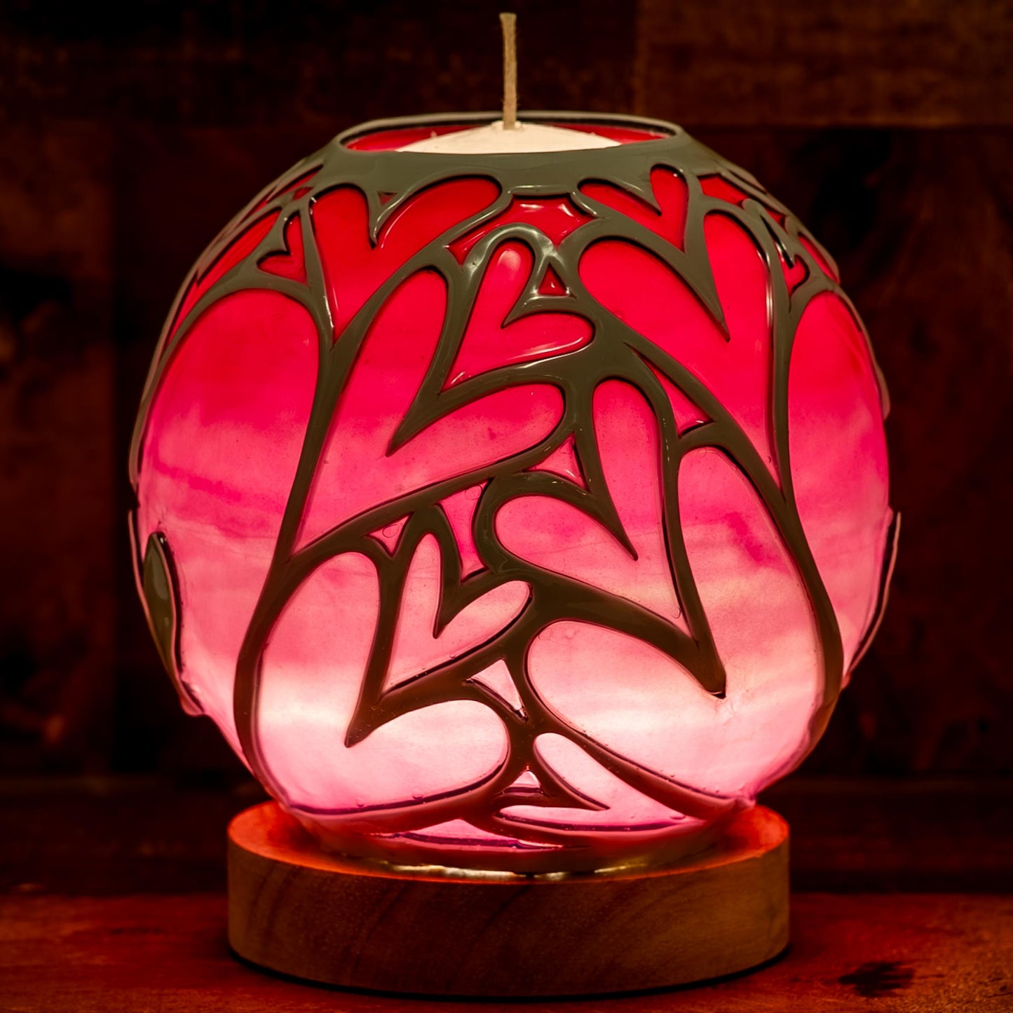 Pink Hearts Gleaming