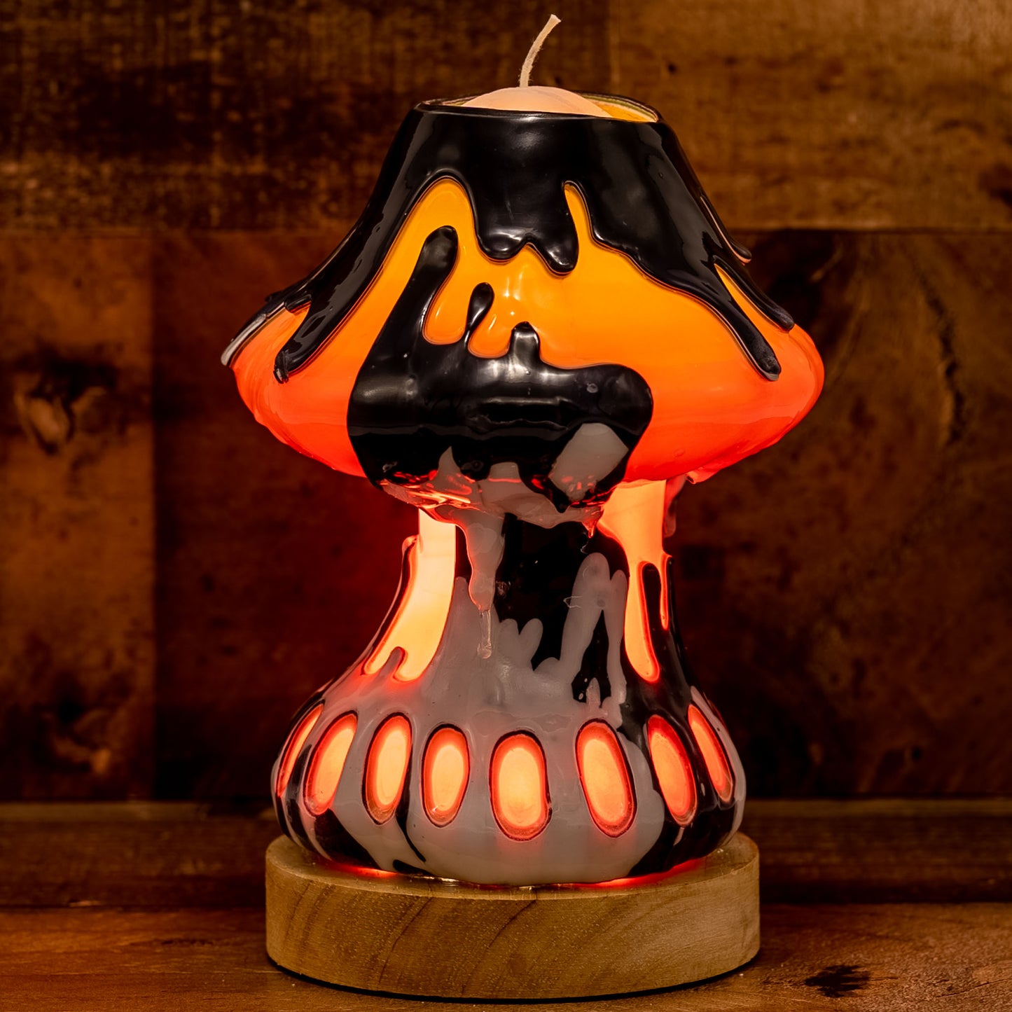 Orange Glow Snow Camo